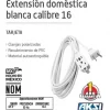 Extensión doméstica blanca 3M calibre 16 Marca AKSI - Imagen 2